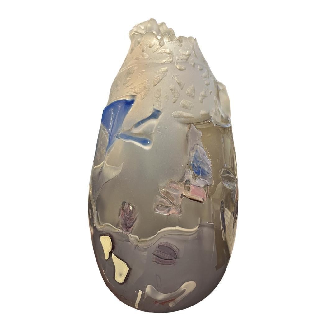 American Glass Vase by Judson Guerard, Chaos Series For Sale