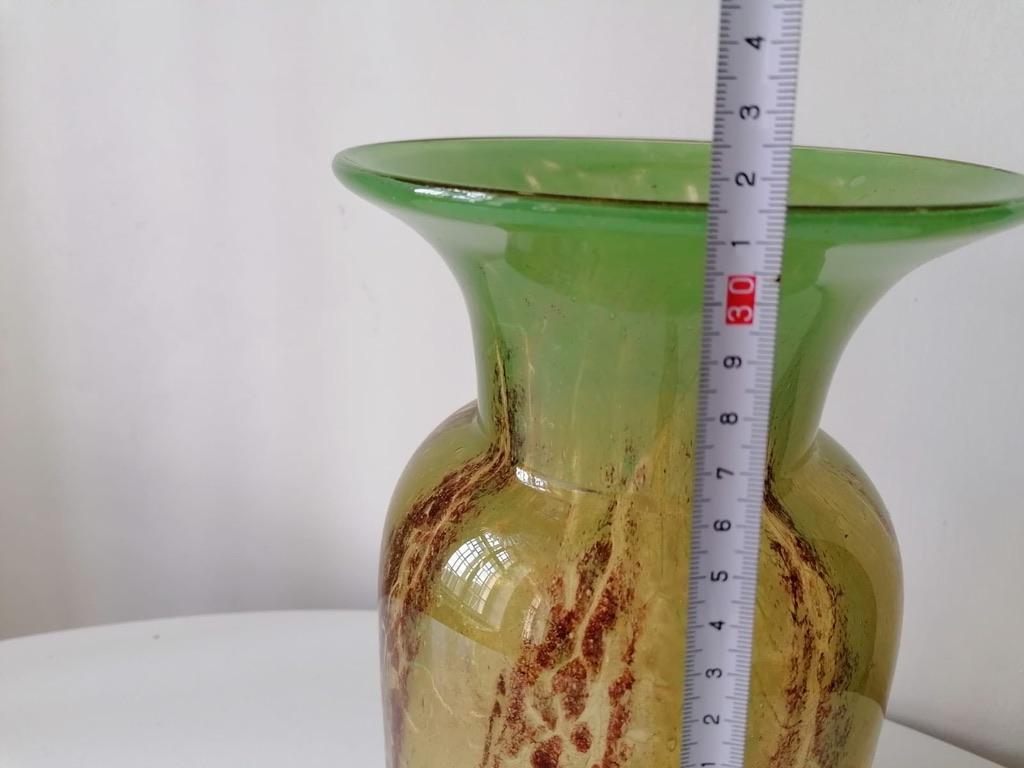 German Glass Vase by Karl Wiedmann for WMF Ikora For Sale