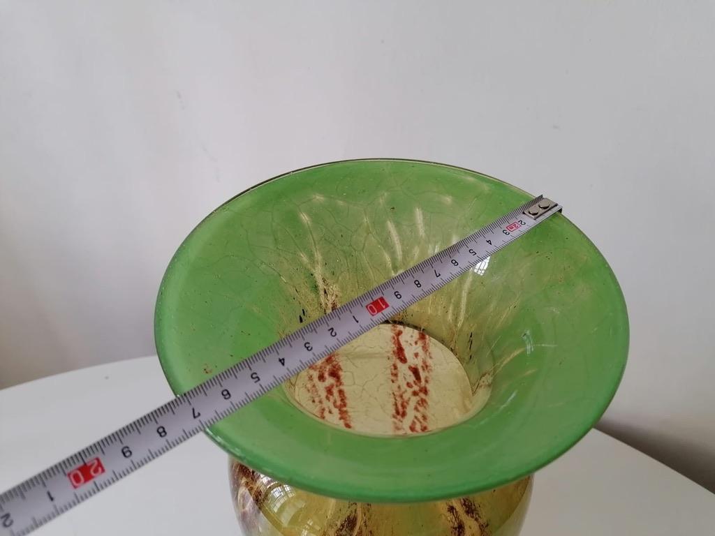 Glass Vase by Karl Wiedmann for WMF Ikora In Good Condition For Sale In Vienna, AT
