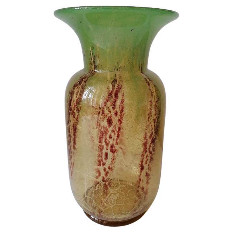 Glass Vase by Karl Wiedmann for WMF Ikora For Sale
