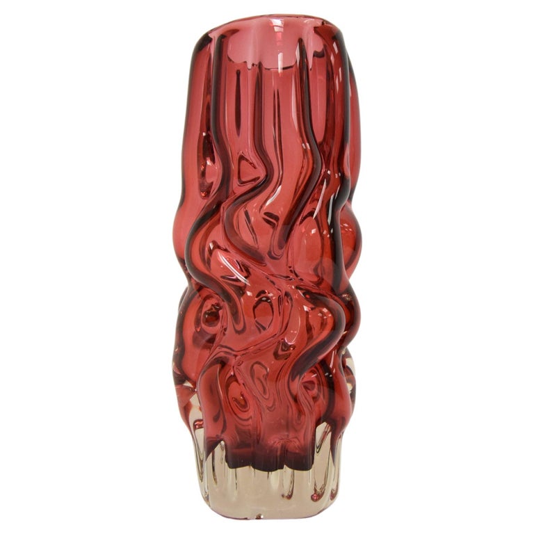 Glass Vase by Pavel Hlava for Crystalex Nový Bor, 1970s For Sale at 1stDibs