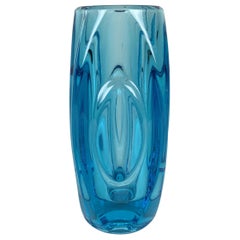 Vintage Glass Vase by Rudolf Shrotter for Sklo Union, 1950s