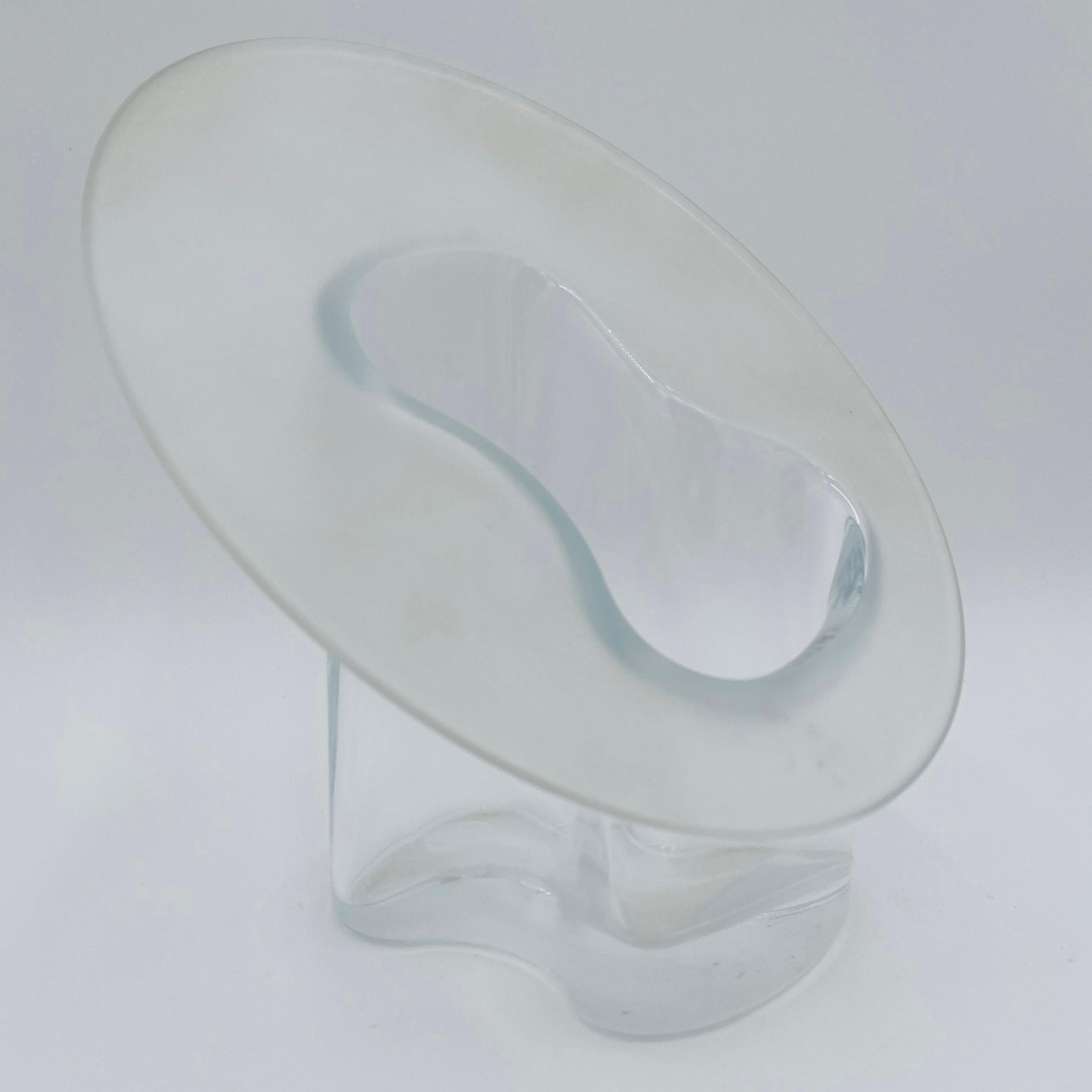 Glass Vase by Timo Sarpaneva for Iittala, Signed For Sale 3