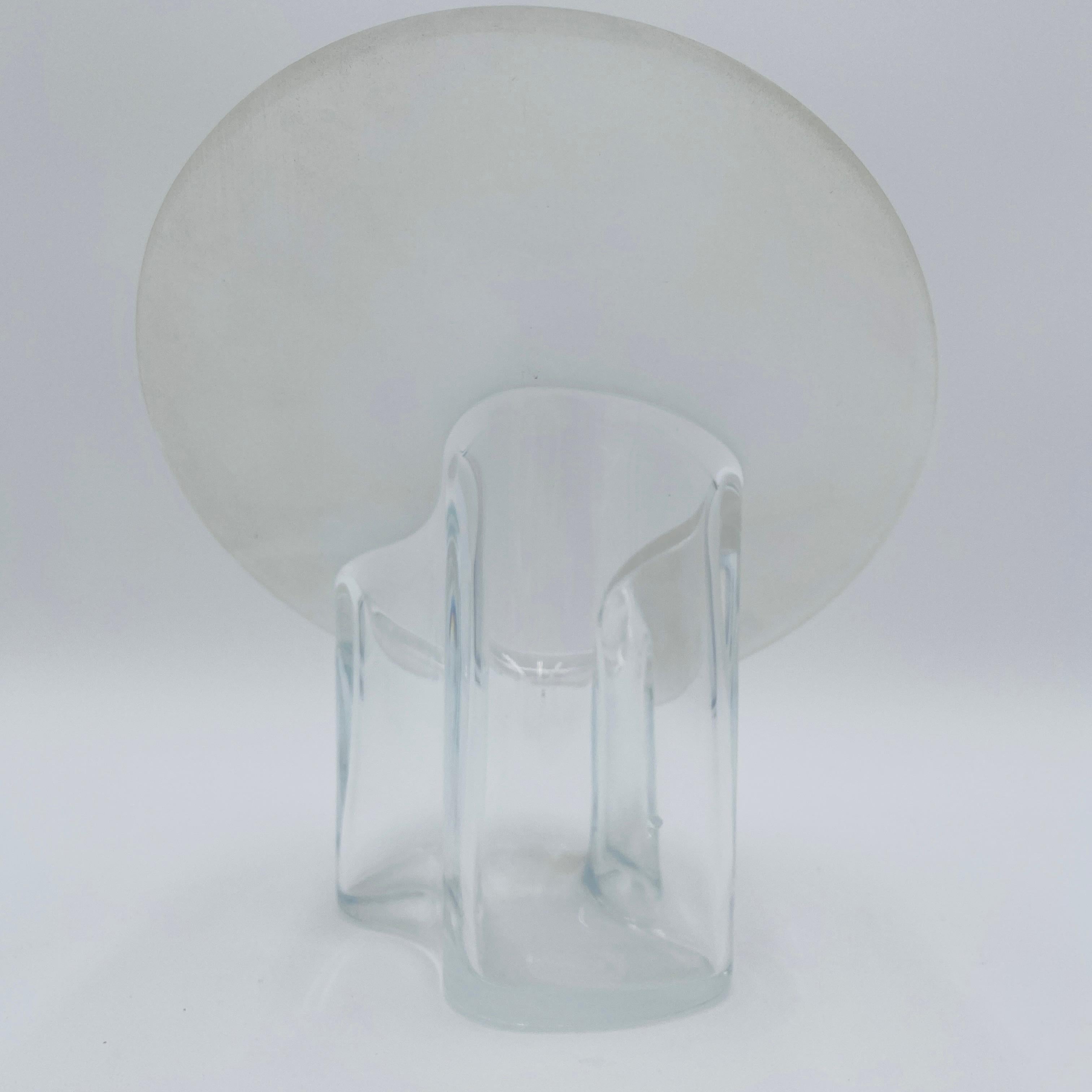 Hand-Crafted Glass Vase by Timo Sarpaneva for Iittala, Signed For Sale