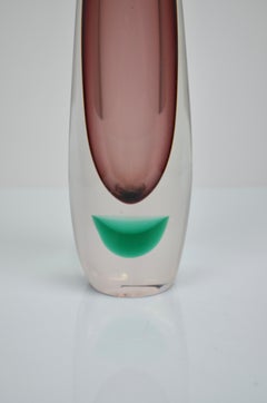 Vase aus Glasglas von Willy Johansson für Hadeland, 1950er Jahre