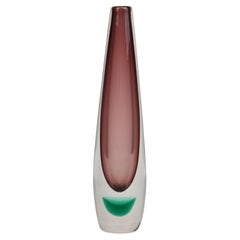Glass vase by Willy Johansson for Hadeland, 1950s