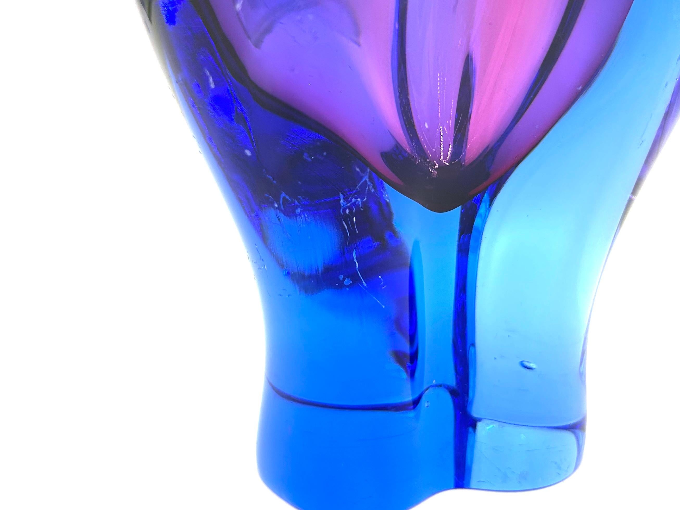 Glass Vase, Chribska Sklarna, Czech Republic, 1960s 1