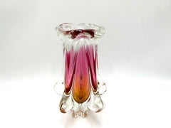 Vase en verre, Chribska Sklarna, République tchèque, années 1960