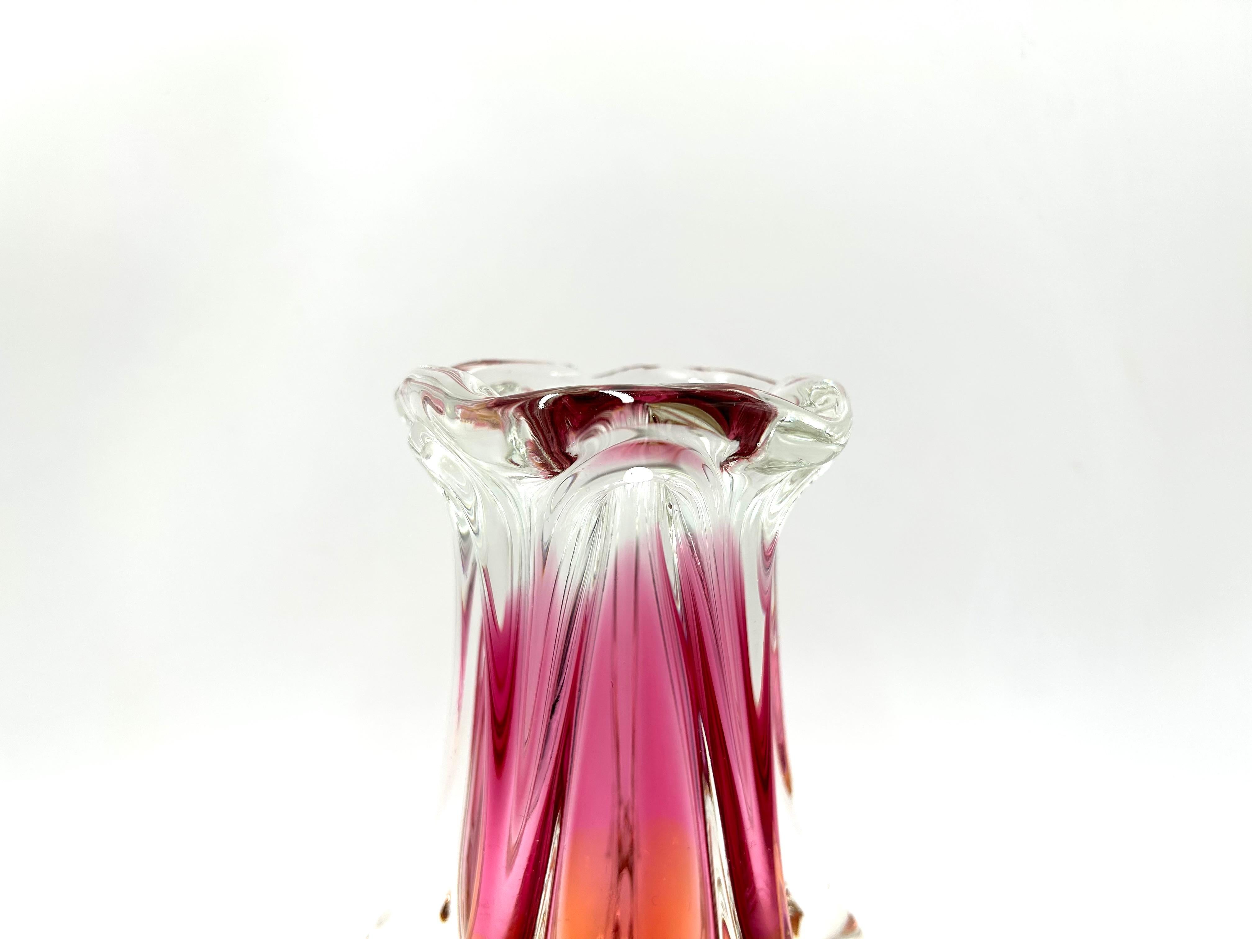 czech glass vase