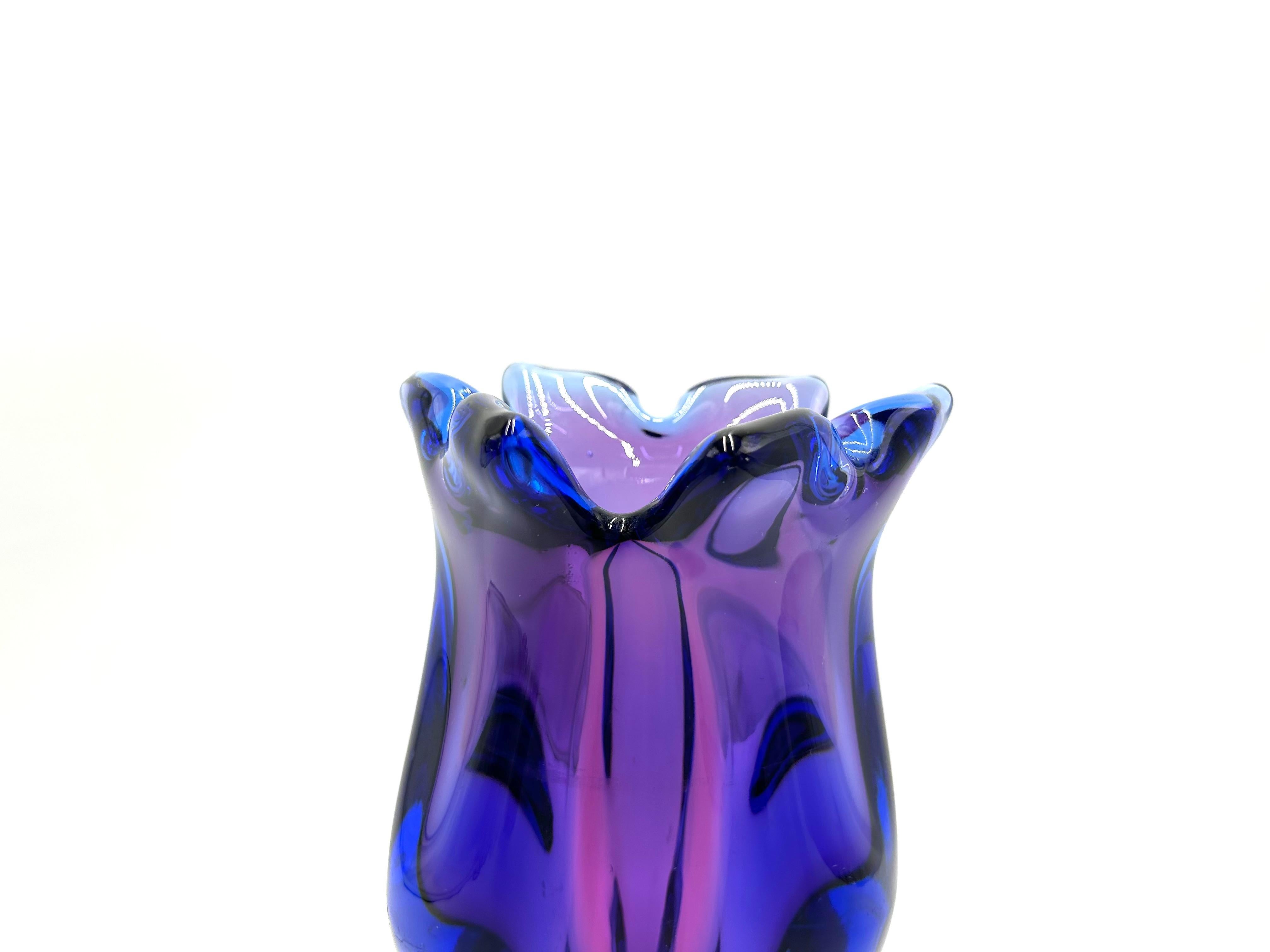 czech glass vase