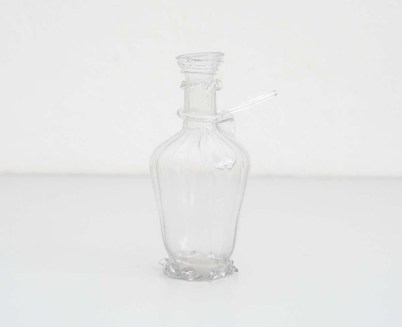 Glass Vase, circa 1930 In Good Condition For Sale In Barcelona, ES