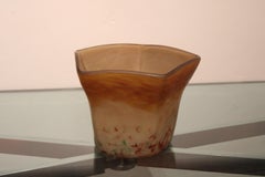 Glass Vase Daum Nancy, France 20th Century