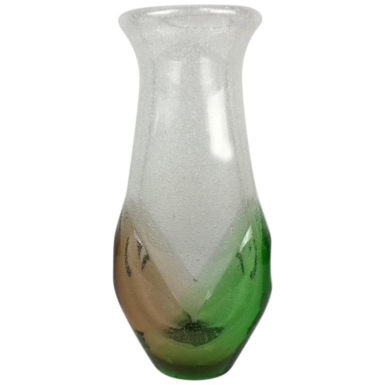 Glass Vase Designed by Frantisek Spinar for Skrdlovice Glassworks, 1970s For Sale