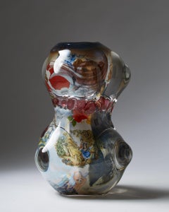 Glass Vase 'Fabula' by Per B Sundberg for Orrefors, Sweden, 2003