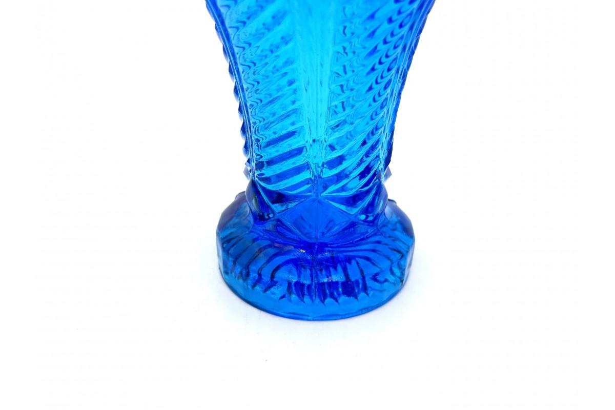Glass vase for lilies of the valley, Ząbkowice, Poland, 1960s. For Sale 1