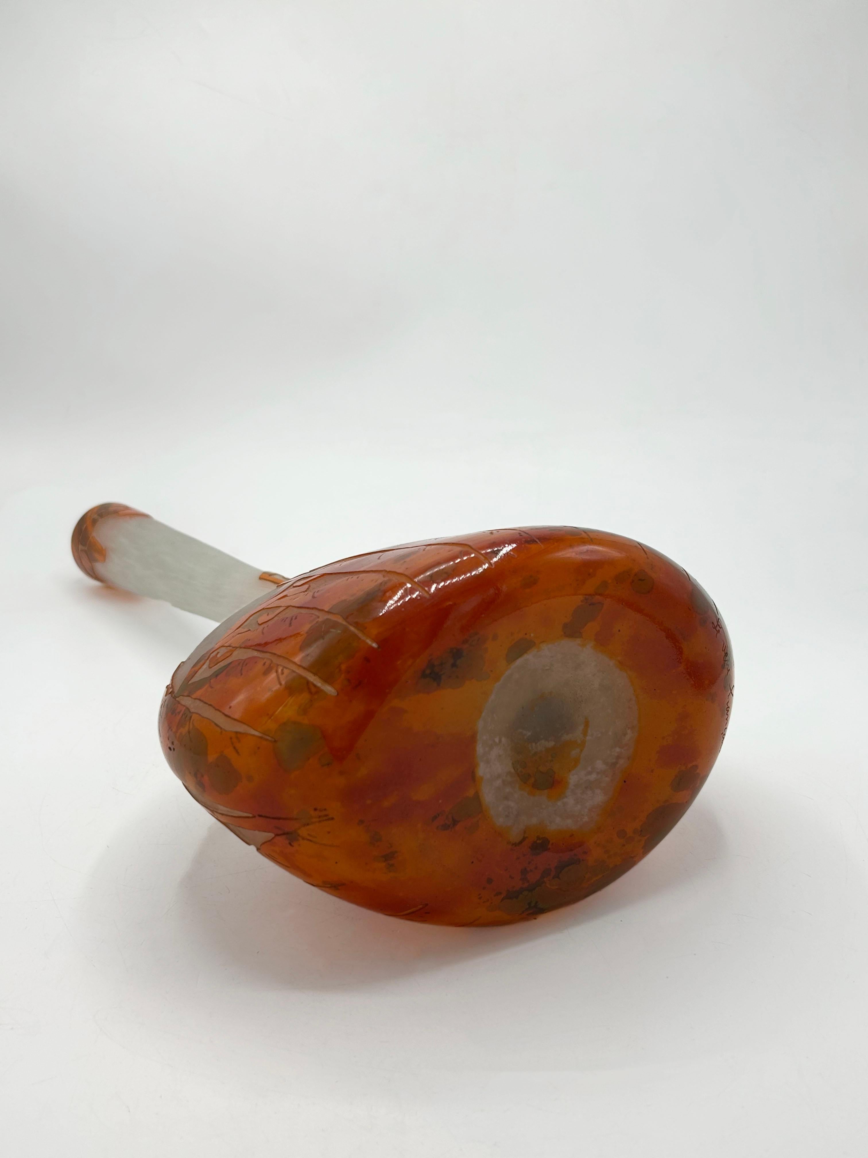 Glass vase Frances Charder Le Verre Francais For Sale 1