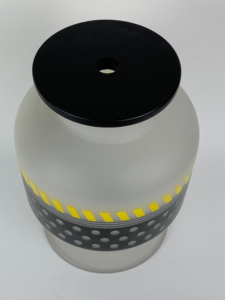 Mid-Century Modern Glass vase from Ettore Sottsass For Sale