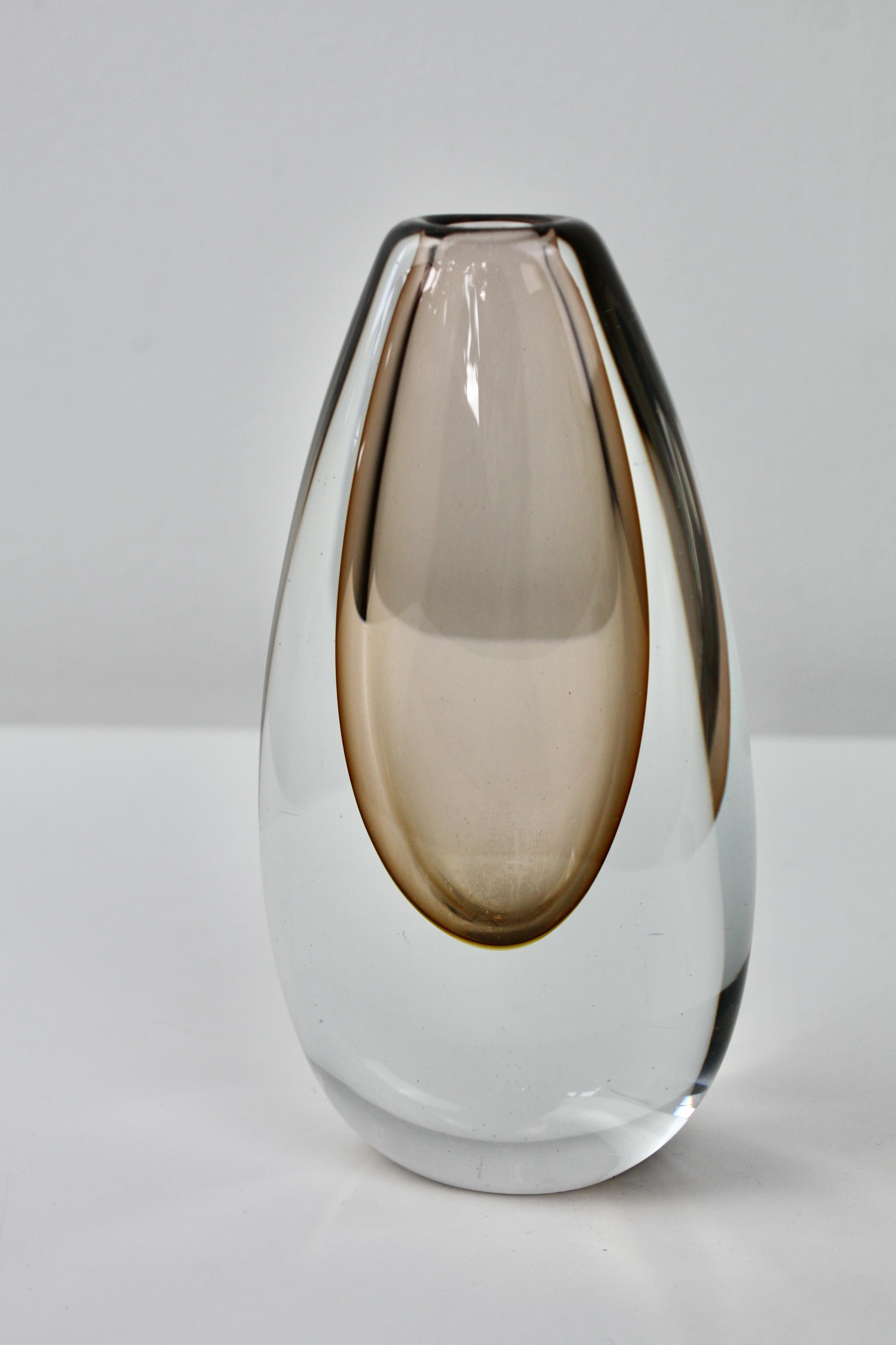 Mid-Century moderno Vaso in vetro Gunnar Nyund per Strömbergshyttan, 1950 in vendita