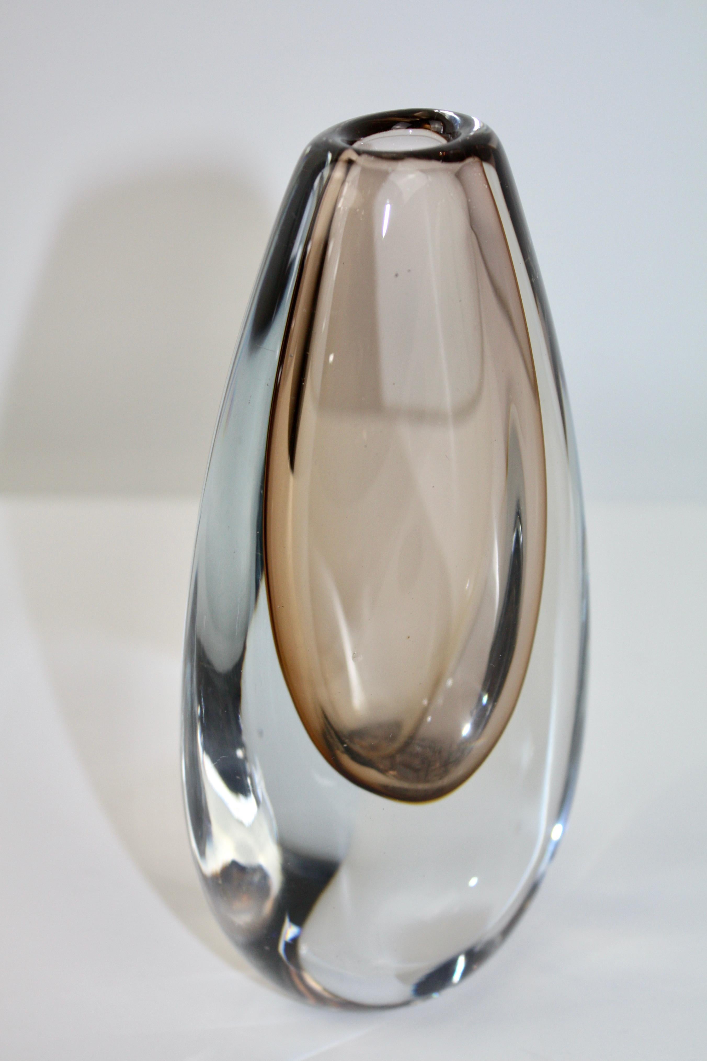 Svedese Vaso in vetro Gunnar Nyund per Strömbergshyttan, 1950 in vendita