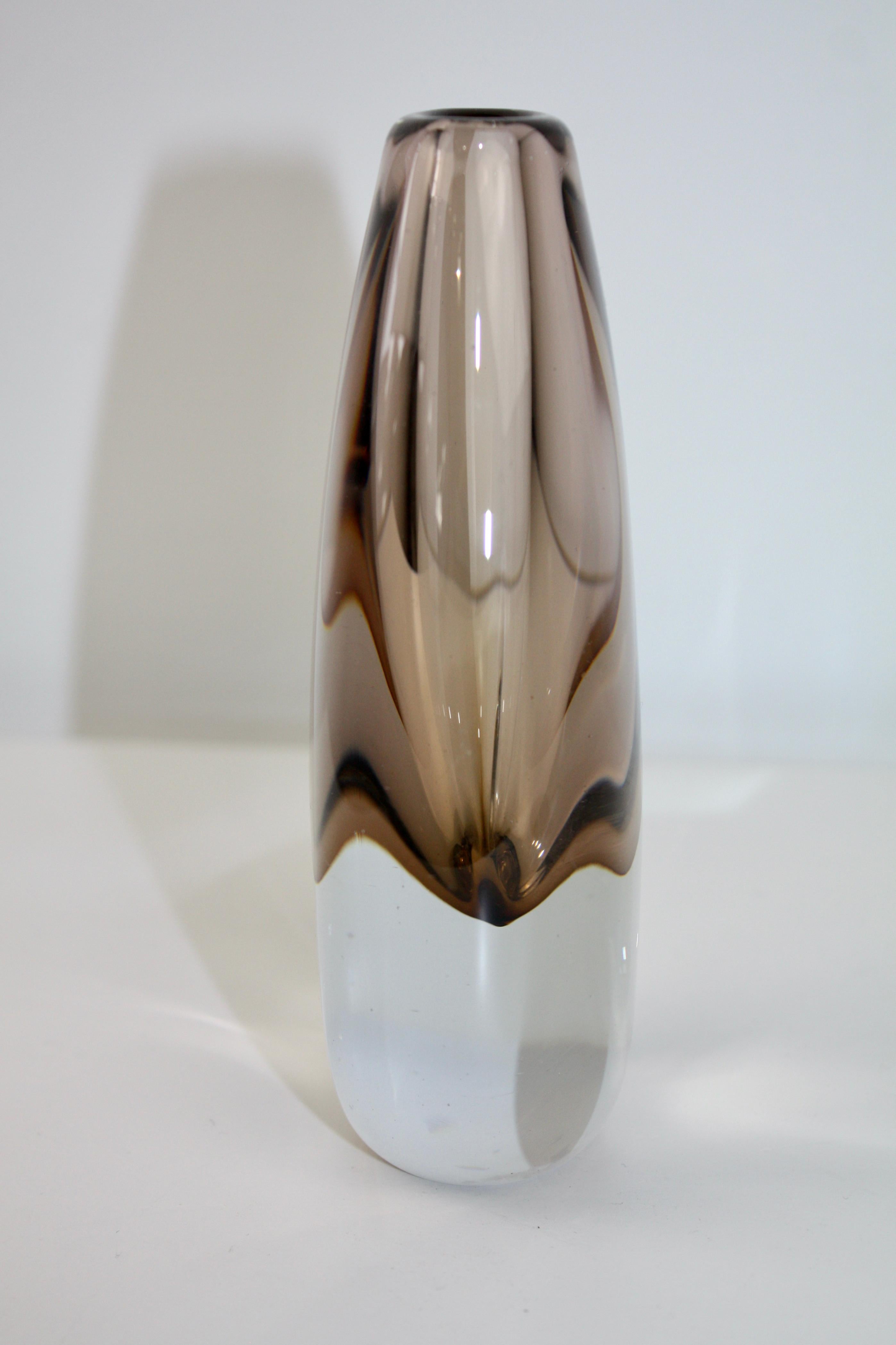 Metà XX secolo Vaso in vetro Gunnar Nyund per Strömbergshyttan, 1950 in vendita