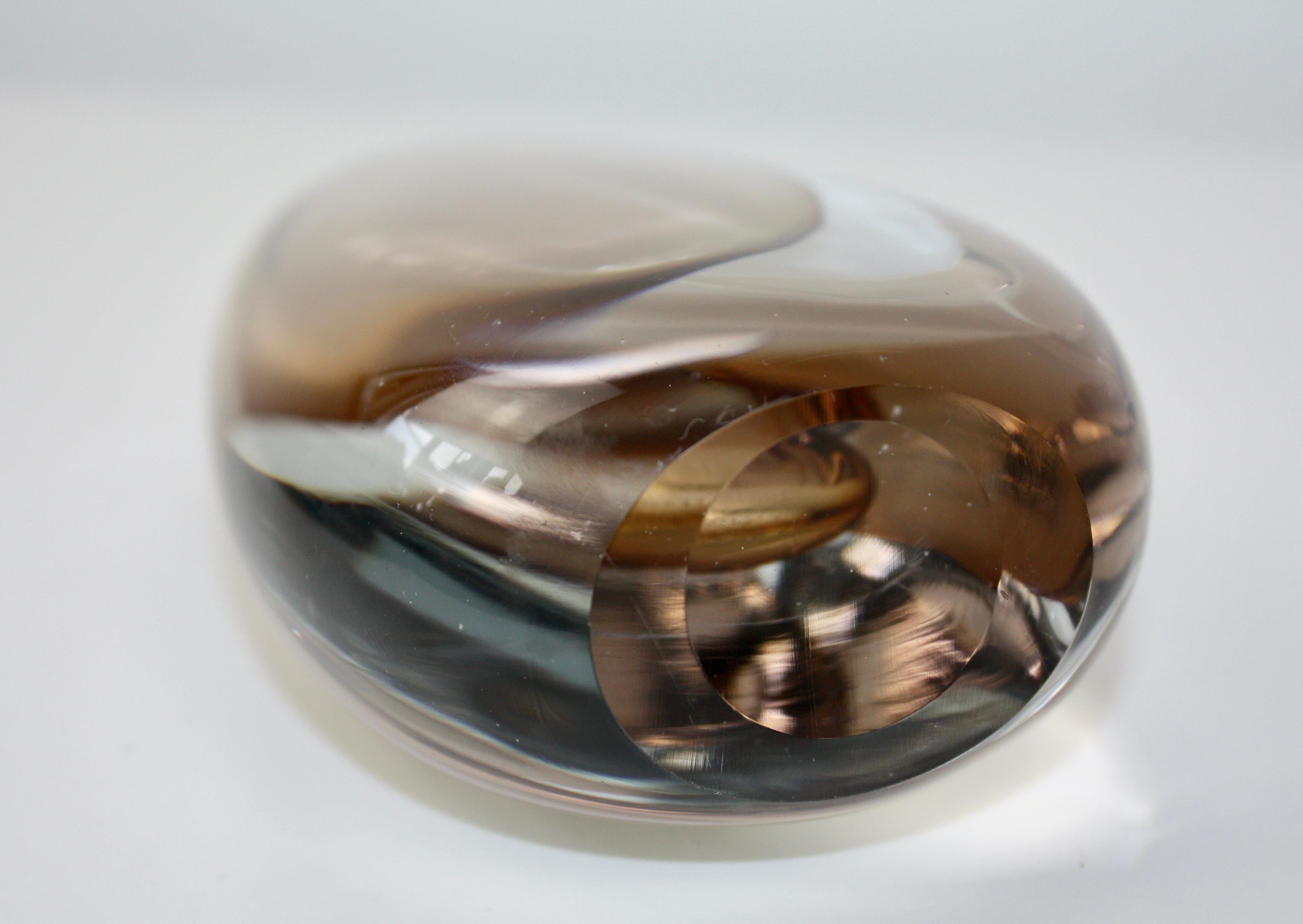 Vaso in vetro Gunnar Nyund per Strömbergshyttan, 1950 in vendita 2