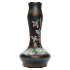 Jarrón de cristal de estilo Art Nouveau, República Checa, principios del siglo XX