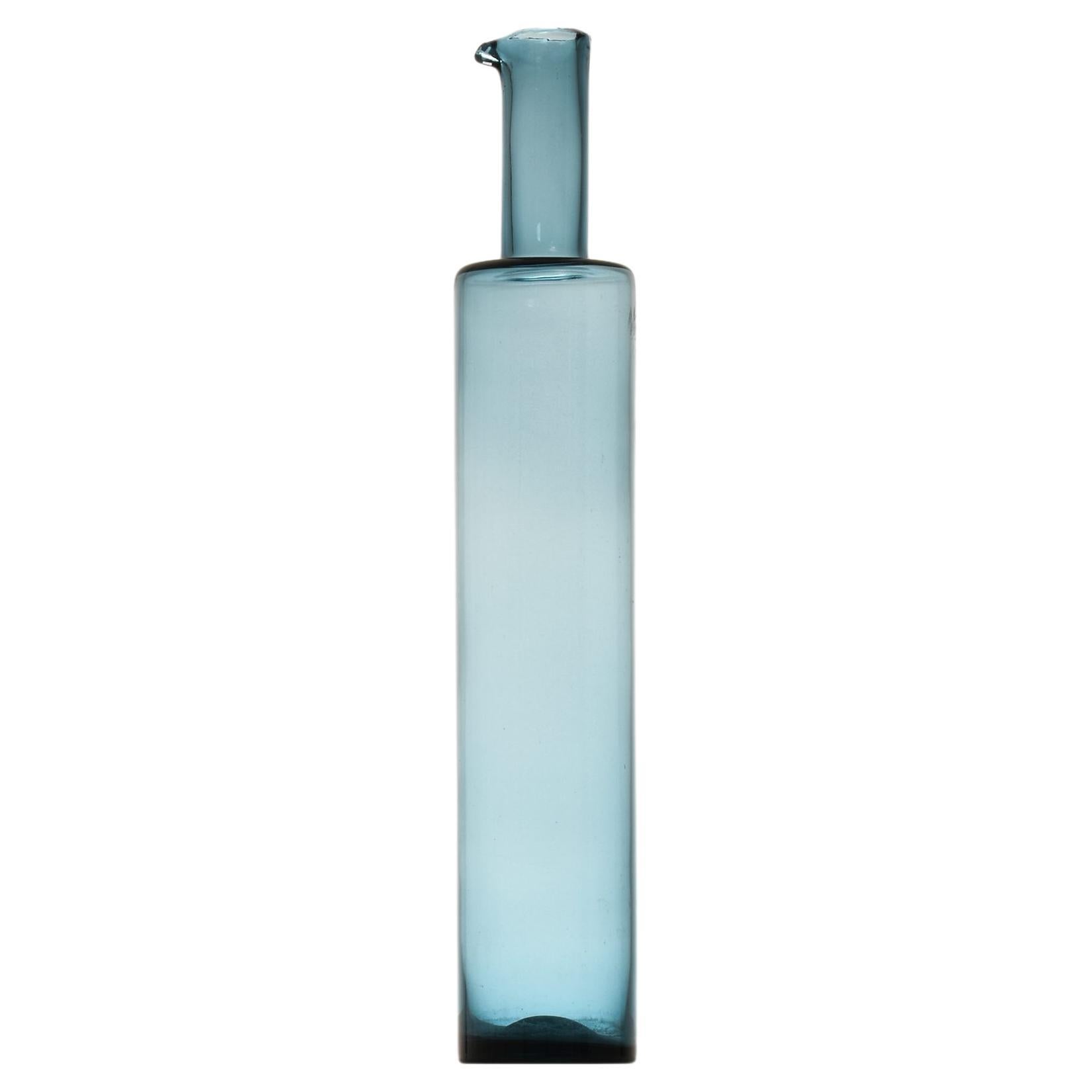 Glass Vase in Blue glass by Nanny Still, 1950's by Riihimäen Laso Oy