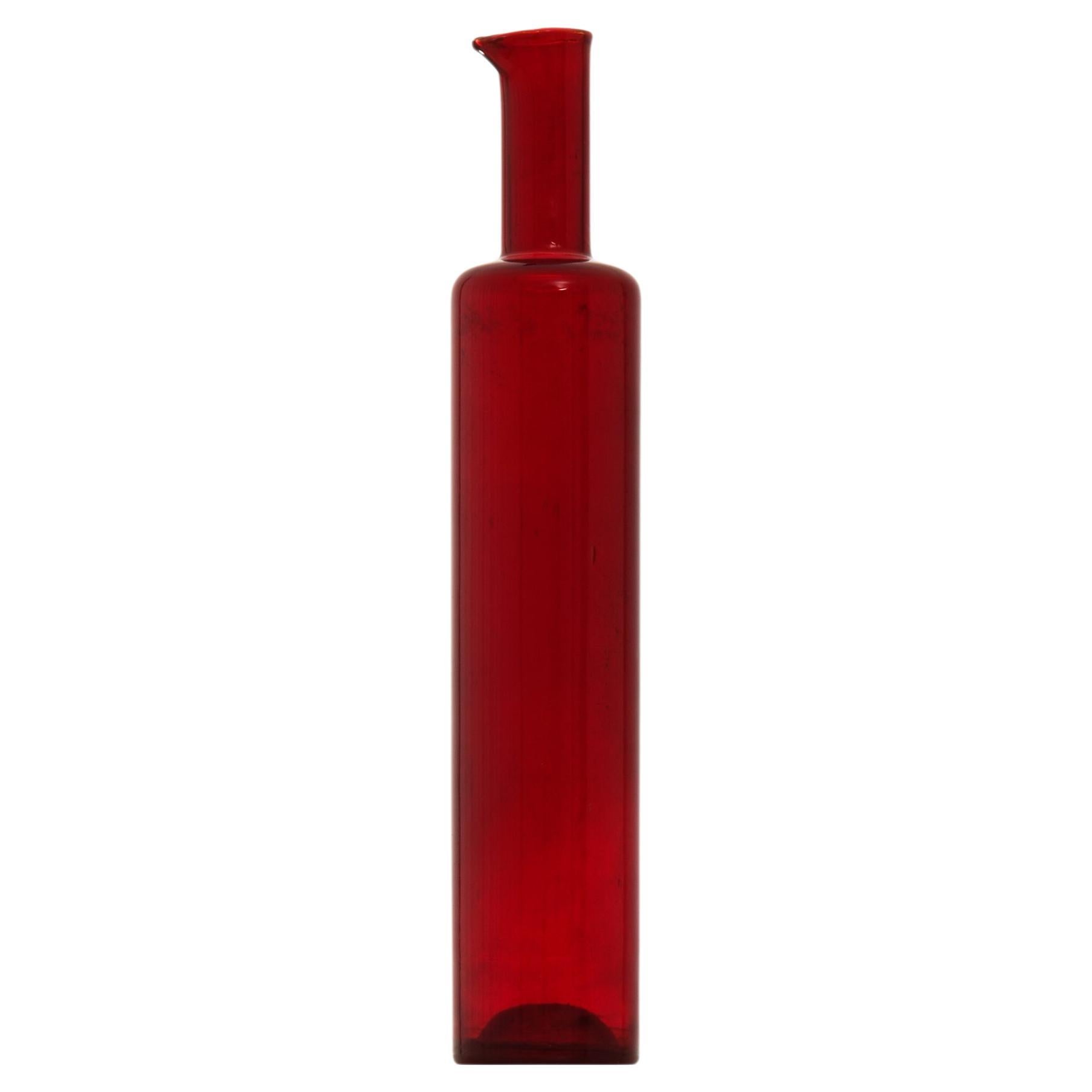 Glass Vase in Red by Nanny Still, 1950's