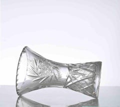 Vase en verre italien vintage des années 1970 - Objet décoratif en bon état