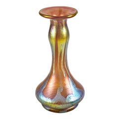 Glass Vase Johann Loetz-Witwe circa 1901 Austrian Jugendstil Iridescent