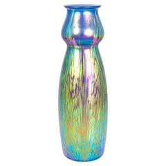 Vase en verre Loetz Medici Decoration circa 1902 Rainbow Colors Austrian Jugendstil