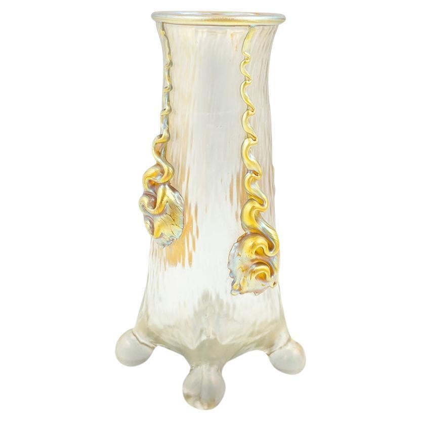 Glass Vase Loetz Nautilus Decoration circa 1903