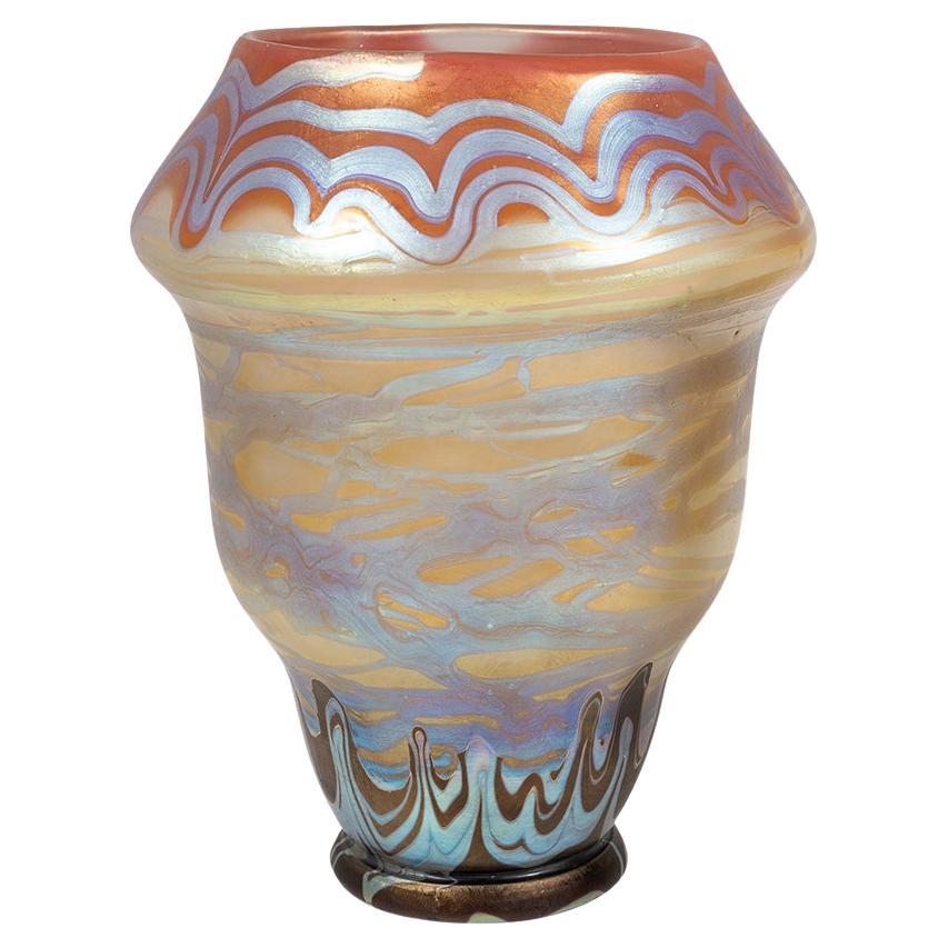 Vase en verre Loetz PG 358 Decor circa 1900 Art Nouveau Jugendstil Bohemia en vente