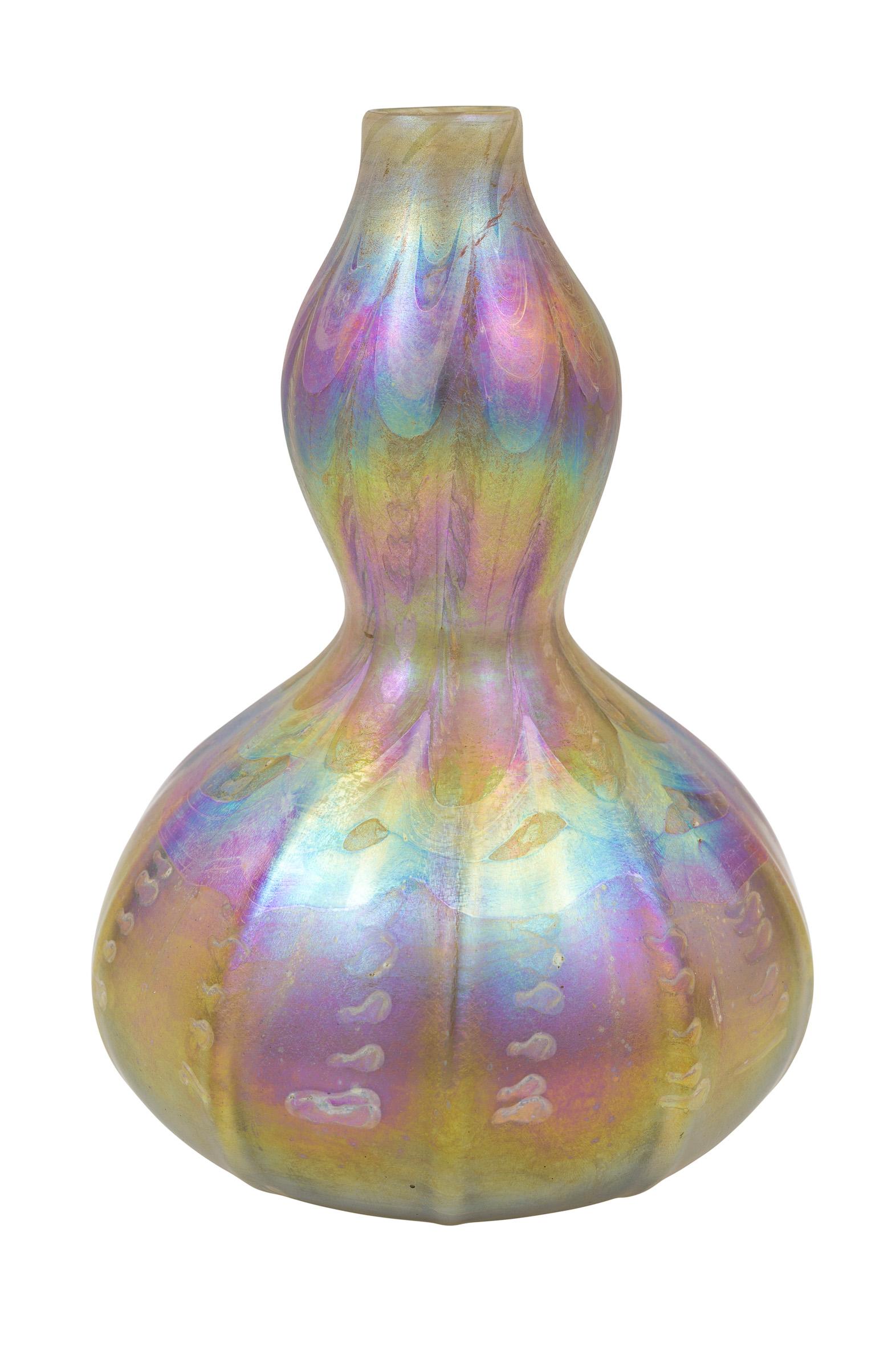 Art Nouveau Glass Vase Louis C. Tiffany New York Tiffany Studios 1894 signed For Sale