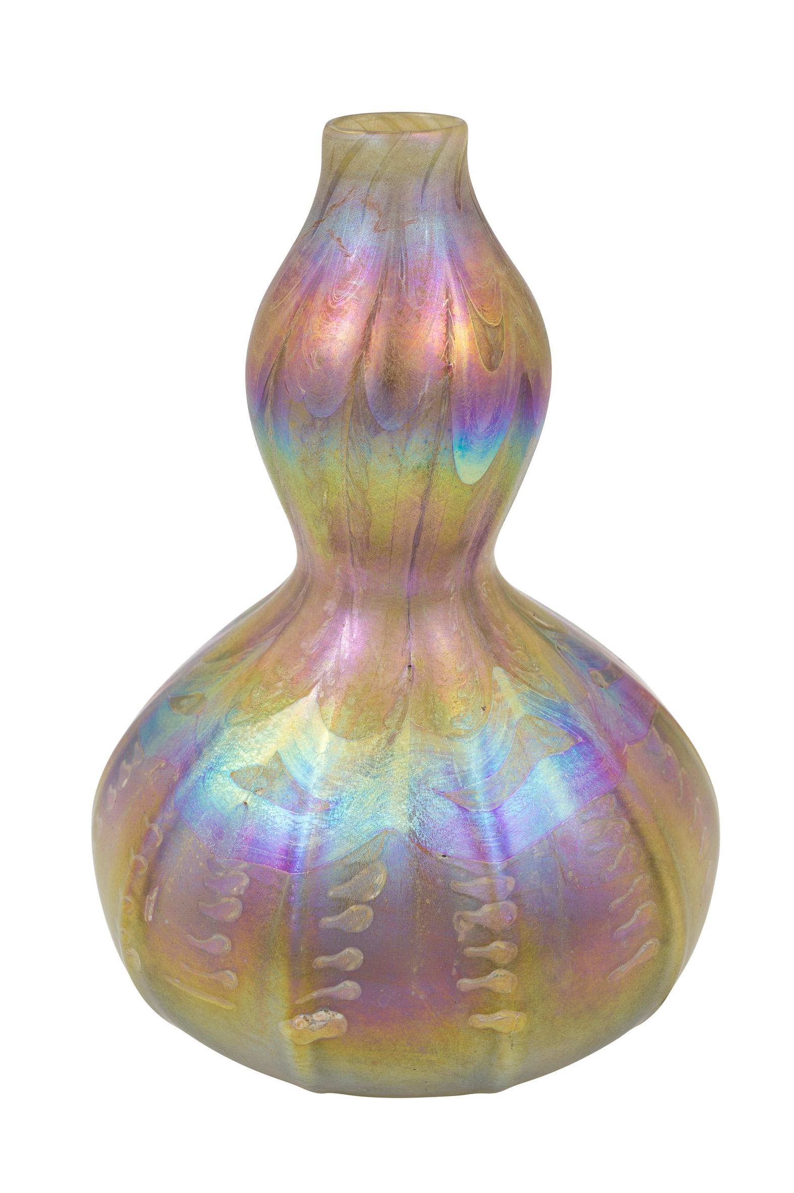 American Glass Vase Louis C. Tiffany New York Tiffany Studios 1894 signed For Sale