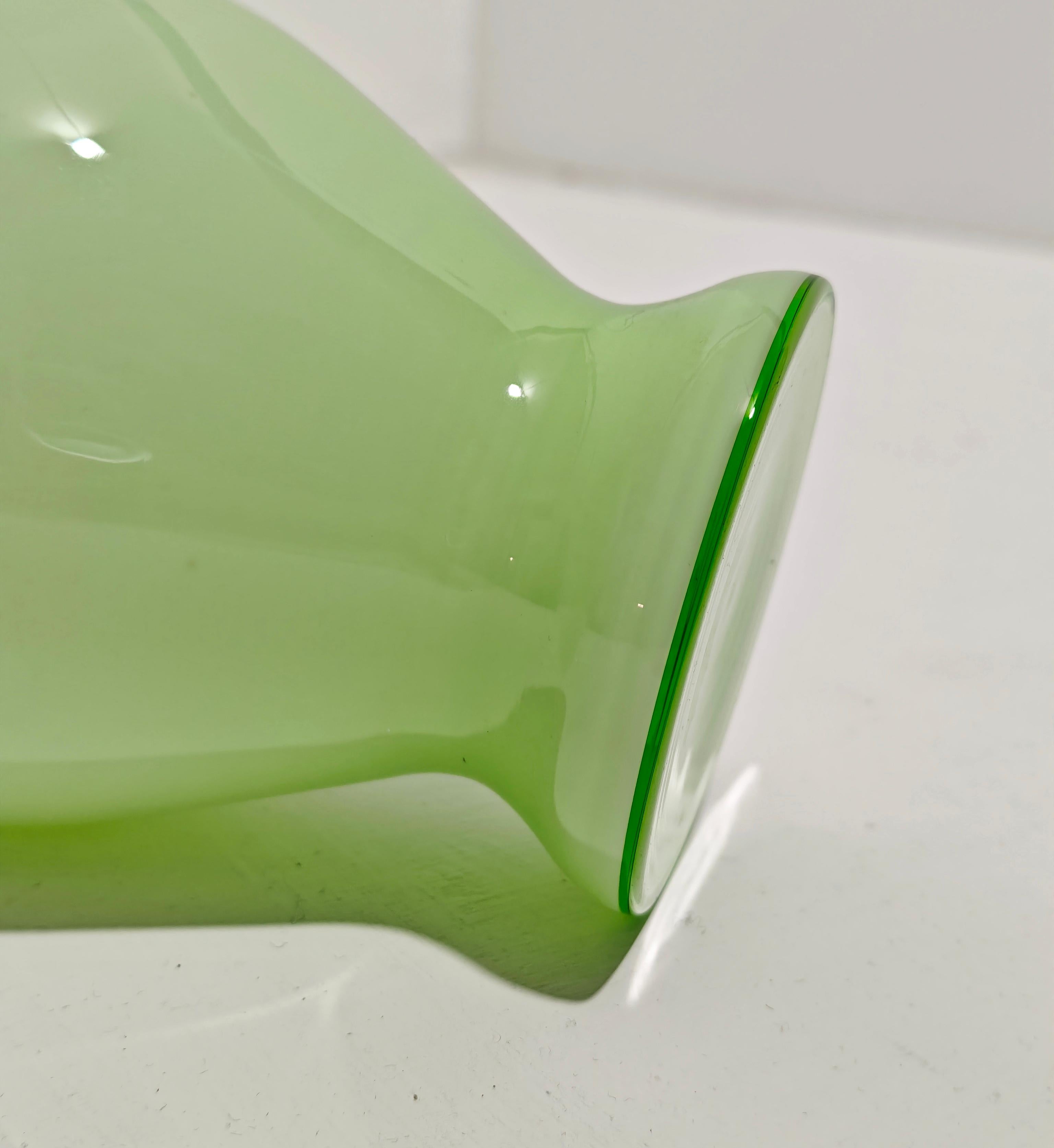 Jarrón de cristal Made in Italy Años 60/70 Moderna de mediados de siglo Cristal de Murano en venta