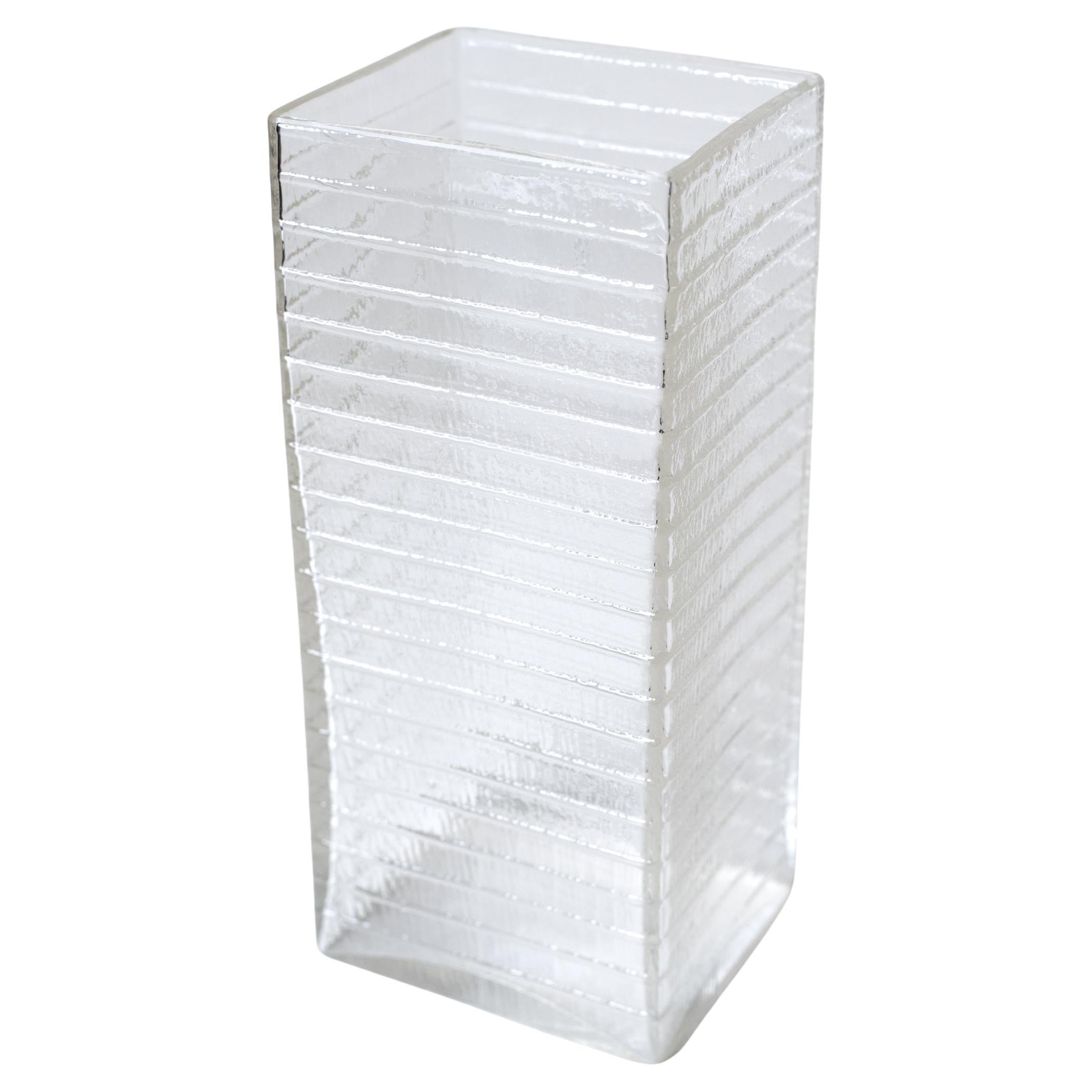 Glass Vase Model 1496 by Kaj Franck for Nuutajärvi, Finland, 1960s For Sale