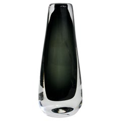 Vase en verre, Nils Landberg pour Orrefors, Suède, années 1950