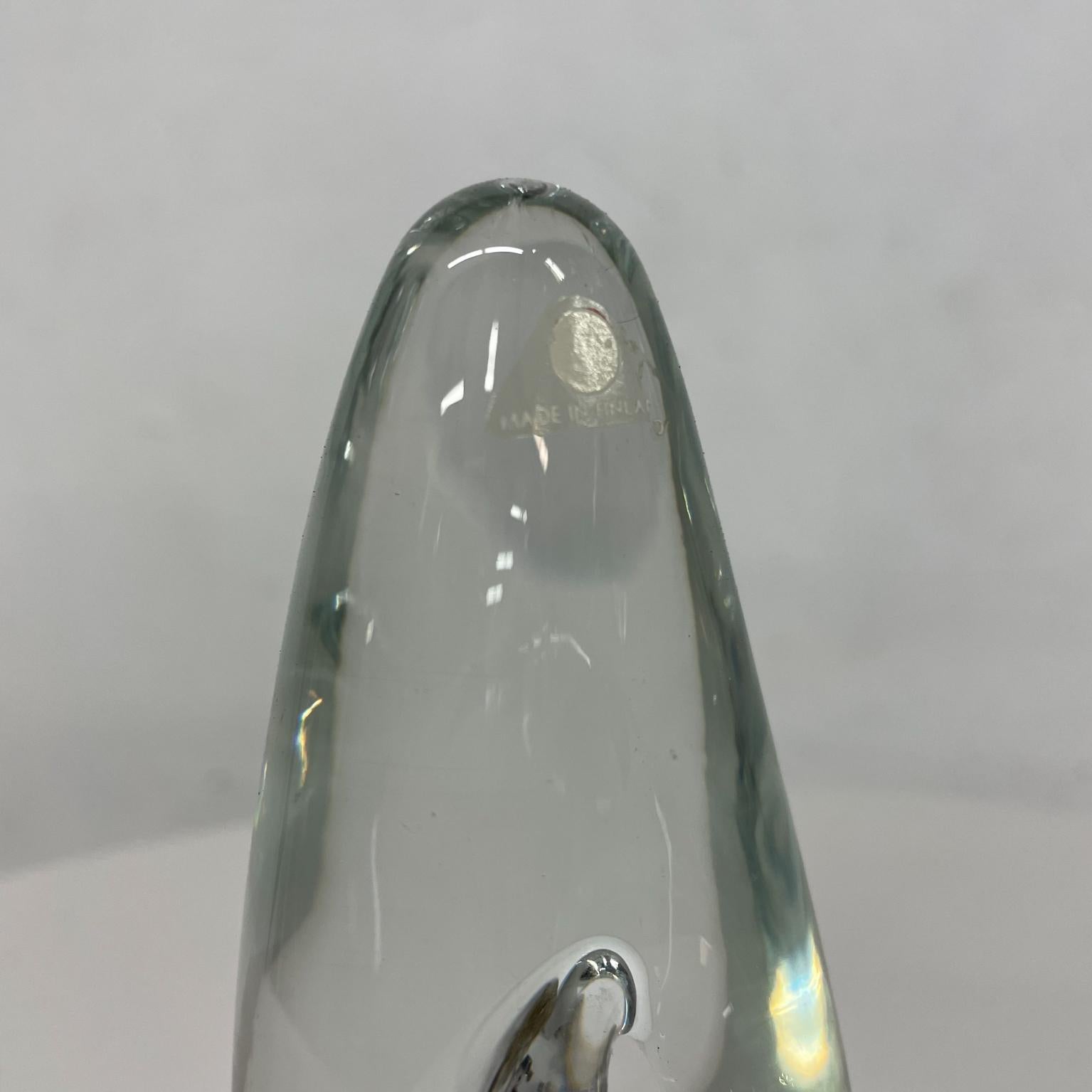 1957 Glass Vase Orchidée by Timo Sarpaneva for Iittala Finland For Sale 7