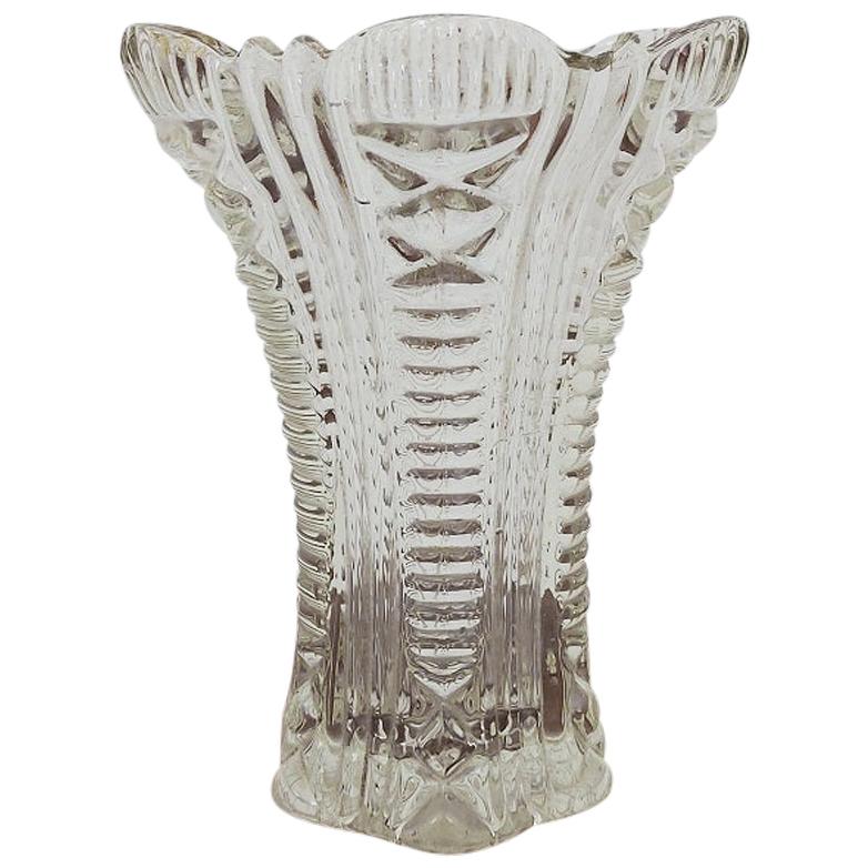 Glass Vase, Poland, 20/30s For Sale