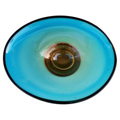 Glass vase possible Flavio Poli for Seguso