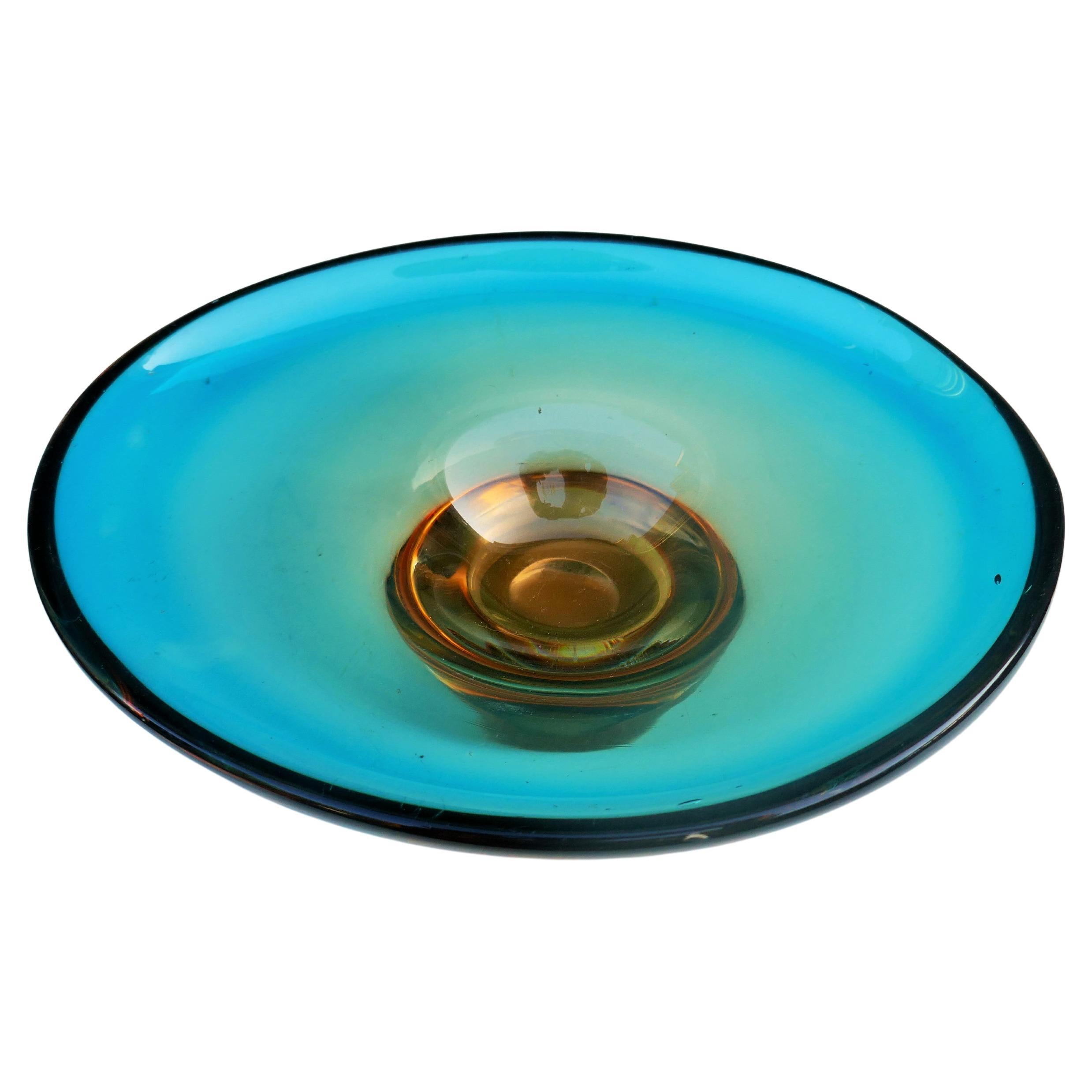 Moderno Glass vase possible Flavio Poli for Seguso in vendita