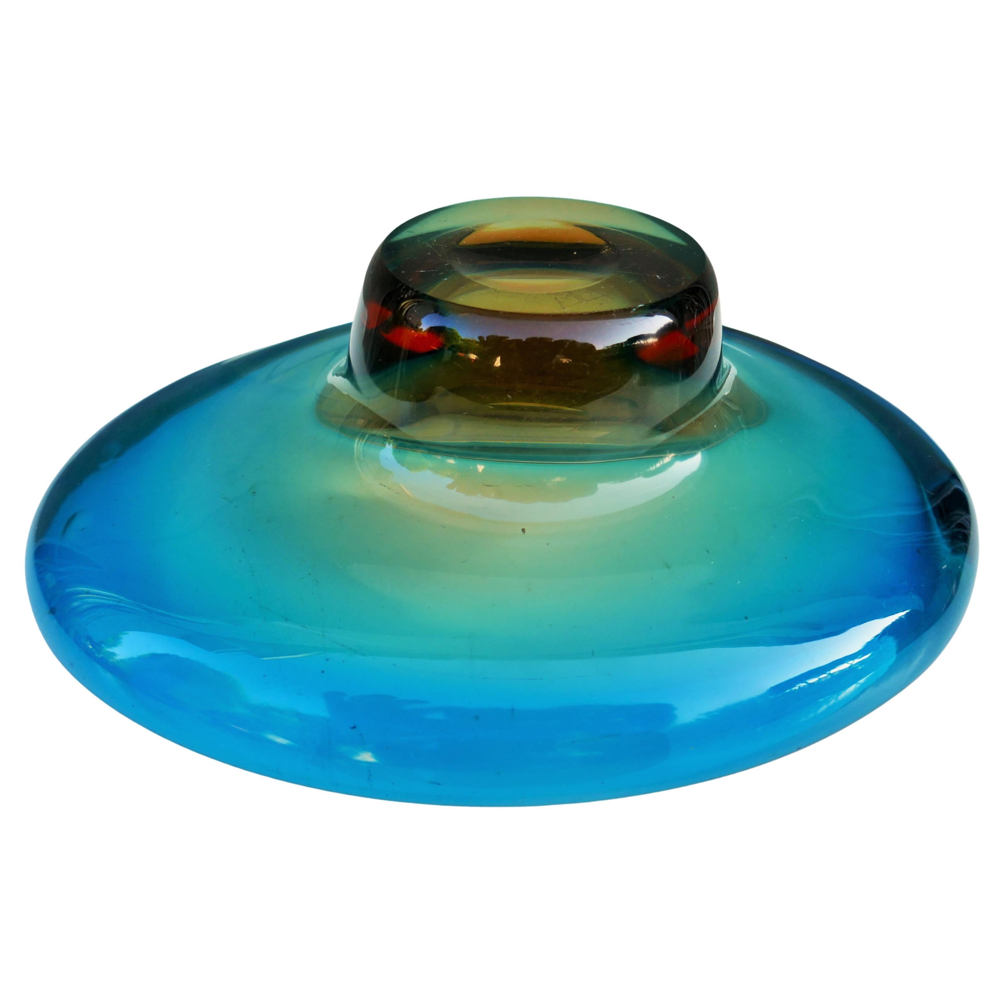 Glass vase possible Flavio Poli for Seguso In condizioni buone in vendita a Lugo, IT
