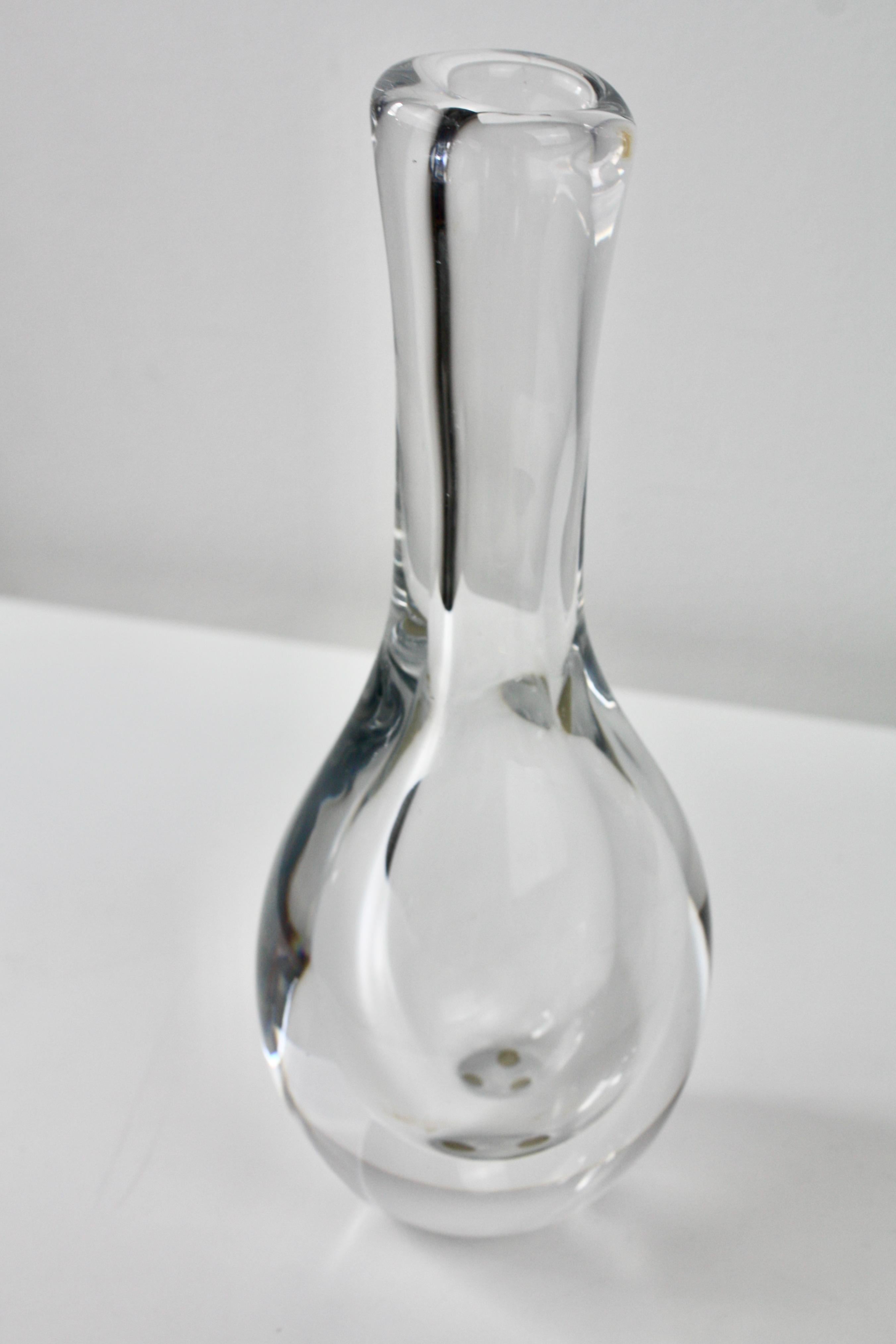 Fine XX secolo Vaso in vetro 'Raindrop' di Göran Wärff per Kosta Boda, anni '80 in vendita