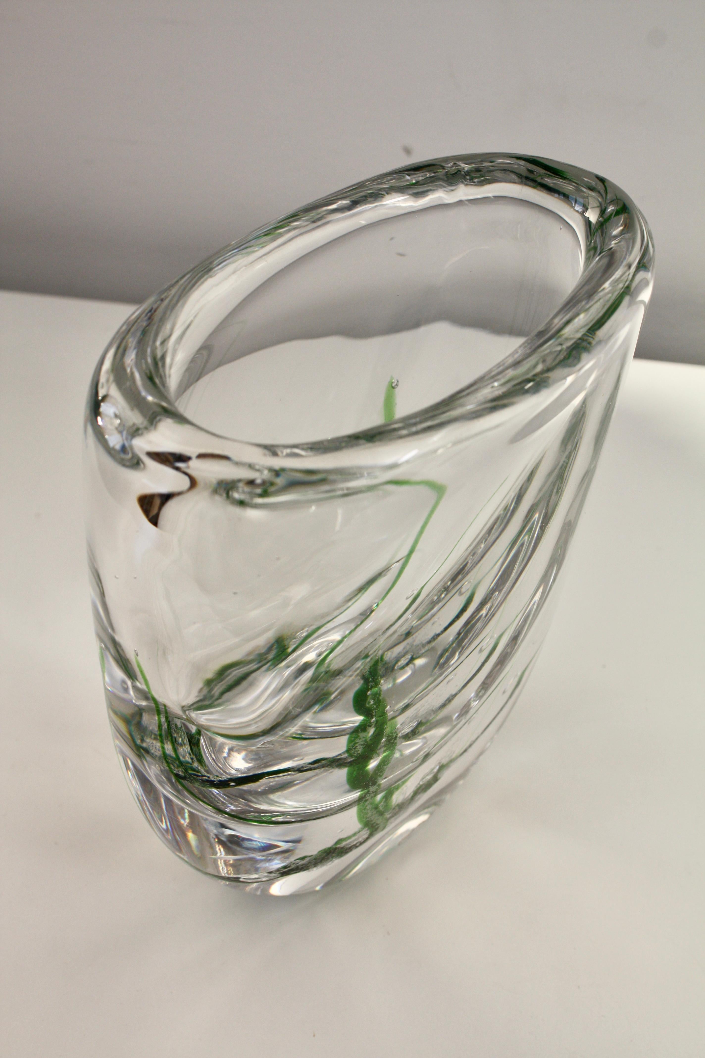 Hand-Crafted Glass vase, 
