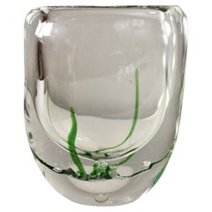 Glasvase, "Seegras" von Vicke Lindstrand, Kosta Boda Schweden 1960er Jahre