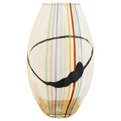 Glass Vase Seguso AV by Livio Seguso for Oggetti, Italy, circa 1970s