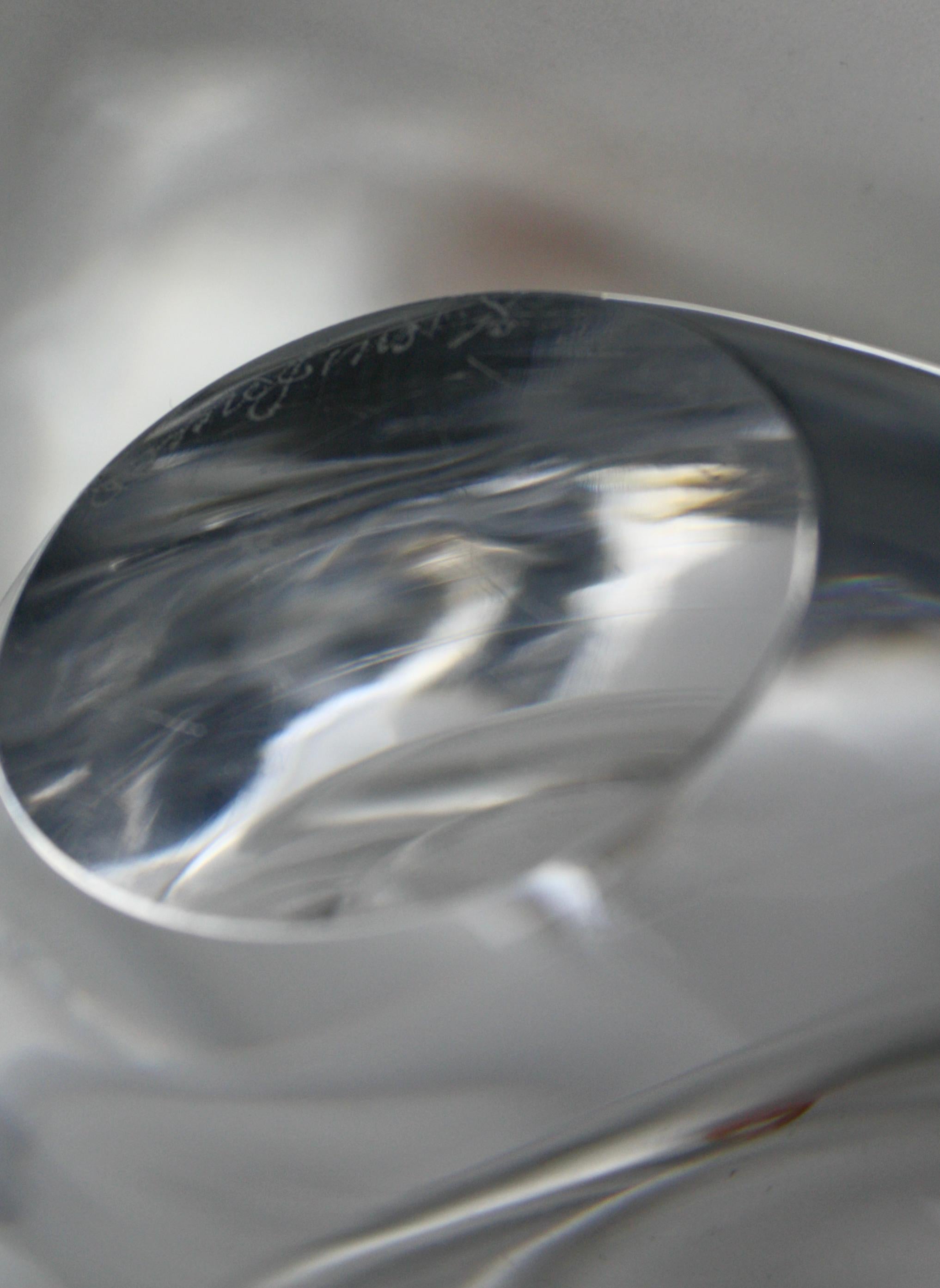 Vaso di vetro, Sven Palmqvist Orrefors Svezia, 1950 in vendita 4