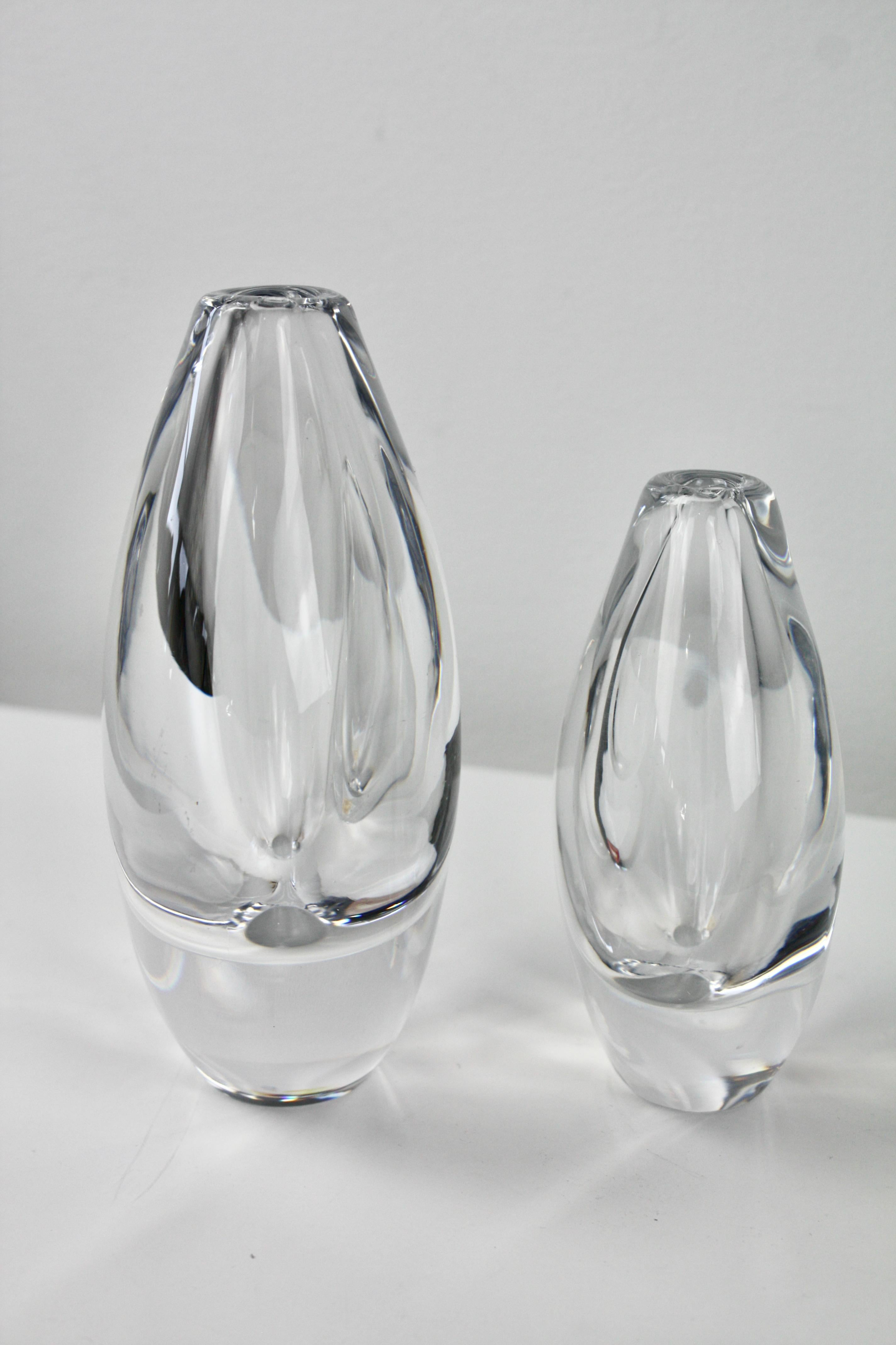 Svedese Vaso di vetro, Sven Palmqvist Orrefors Svezia, 1950 in vendita