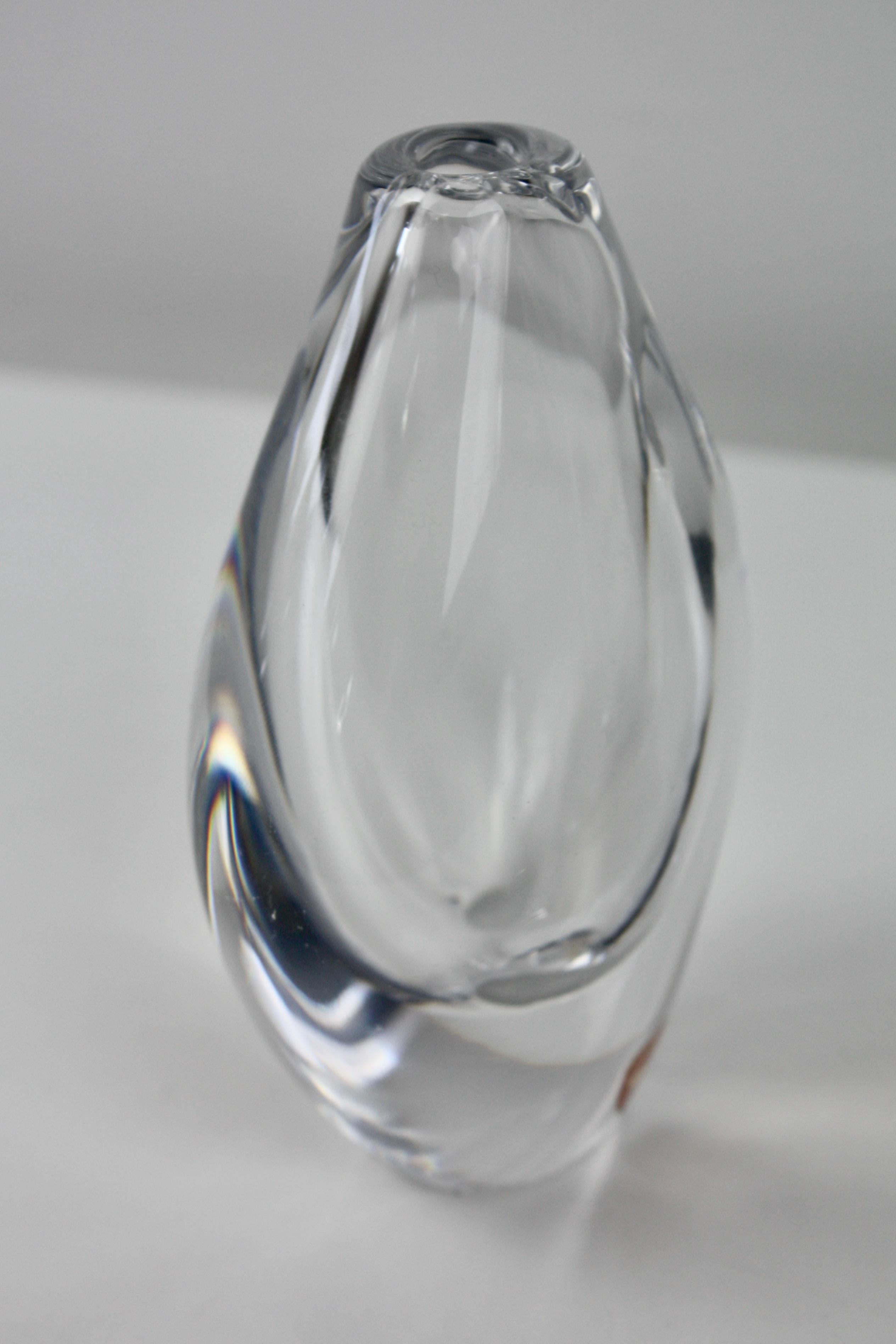 Vaso di vetro, Sven Palmqvist Orrefors Svezia, 1950 In condizioni buone in vendita a Västra Frölunda, SE
